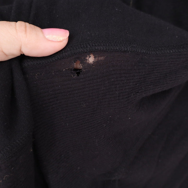 Context Cardigan Womens XL Full Zip Hoodie Black Sharkbite Hem Ribbed Good
