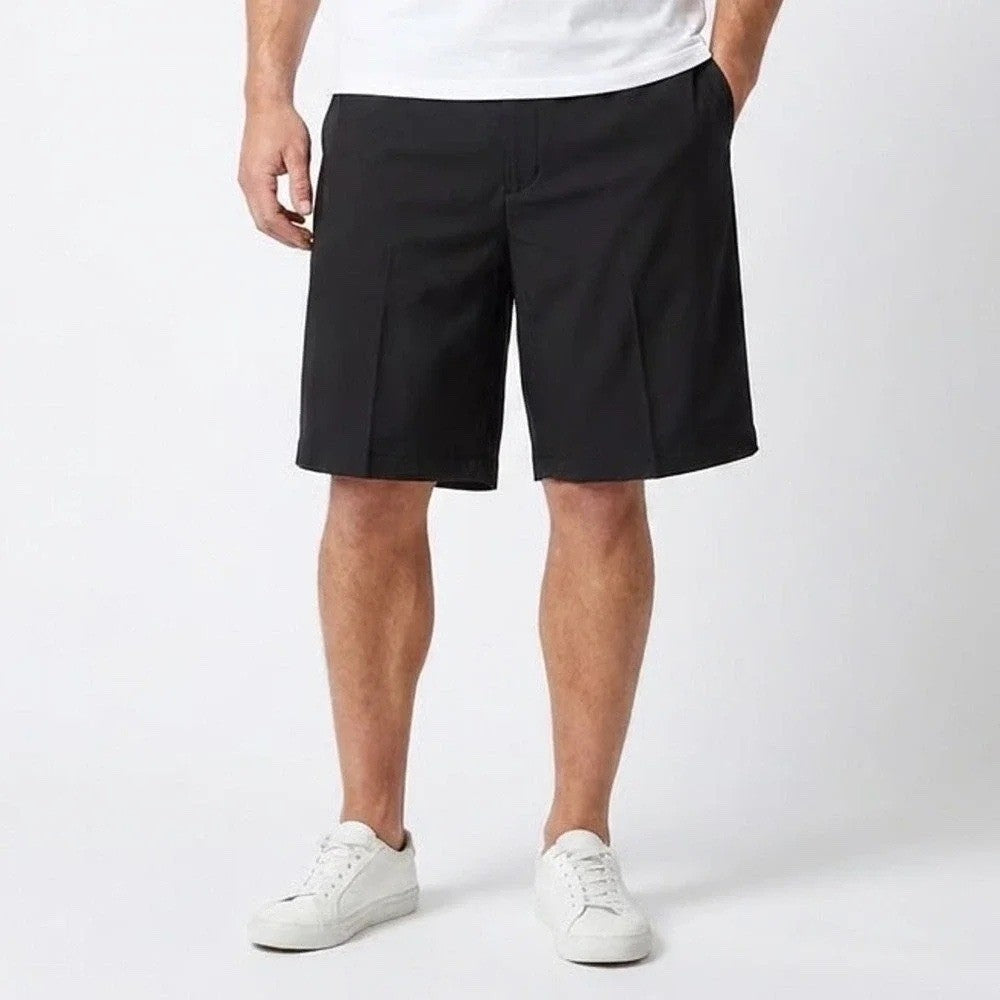Walter Hagen Mens 50 Big & Tall Black Golf Shorts Flat Front Hagen MGA14300BT