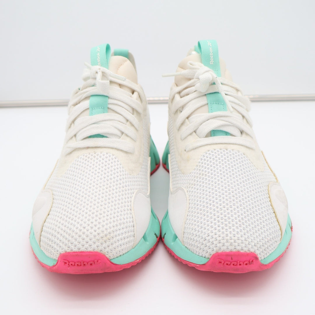 Reebok Zig Dynamica GZ4803 Sneakers Womens US 8.5 Gray Mint Mesh Running Shoes
