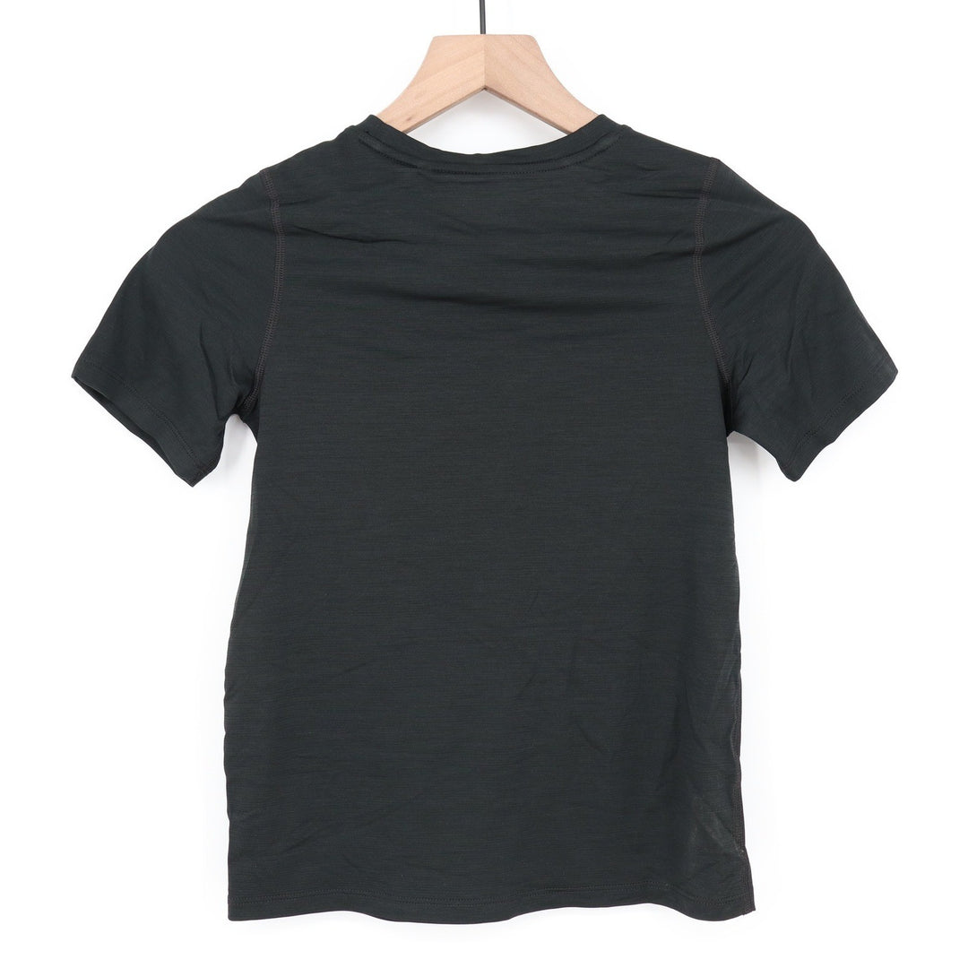 DSG Boys Movement Tee Pure Black Short Sleeve Performance Shirt Size S