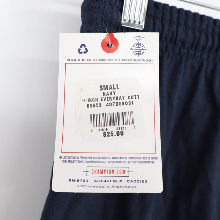 Champion Mens Navy Blue 9 Inch Everyday Cotton Jersey Athletic Shorts S