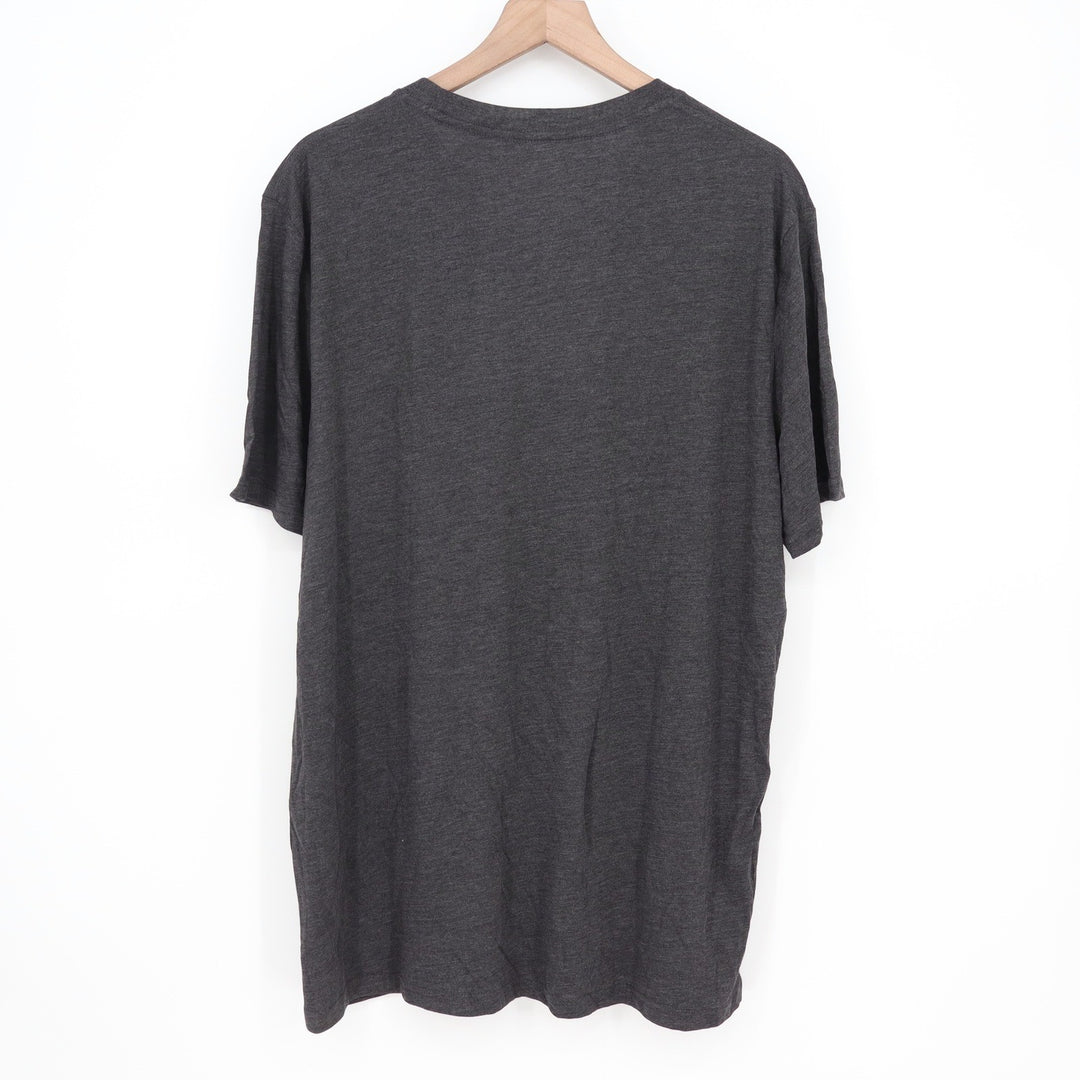 Tentree Treeblend Mens XXL Charcoal Heather Grey Short Sleeve T-Shirt Cork Logo