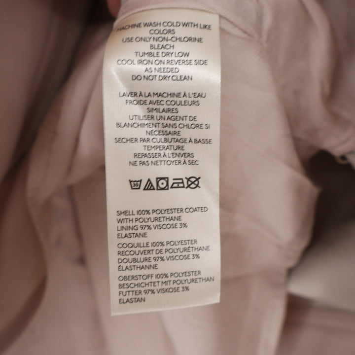 Pilcro Anthropologie Faux Leather Shift Dress Beige Mini Size 2 NWT