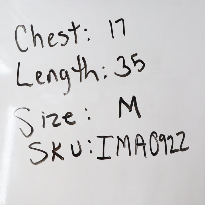 Text on a white background with measurements and SKU details.