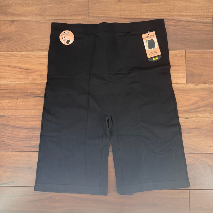 Shapermint Essentials Fresh Control Mid Waist Shaper Bike Shorts 4XL Black