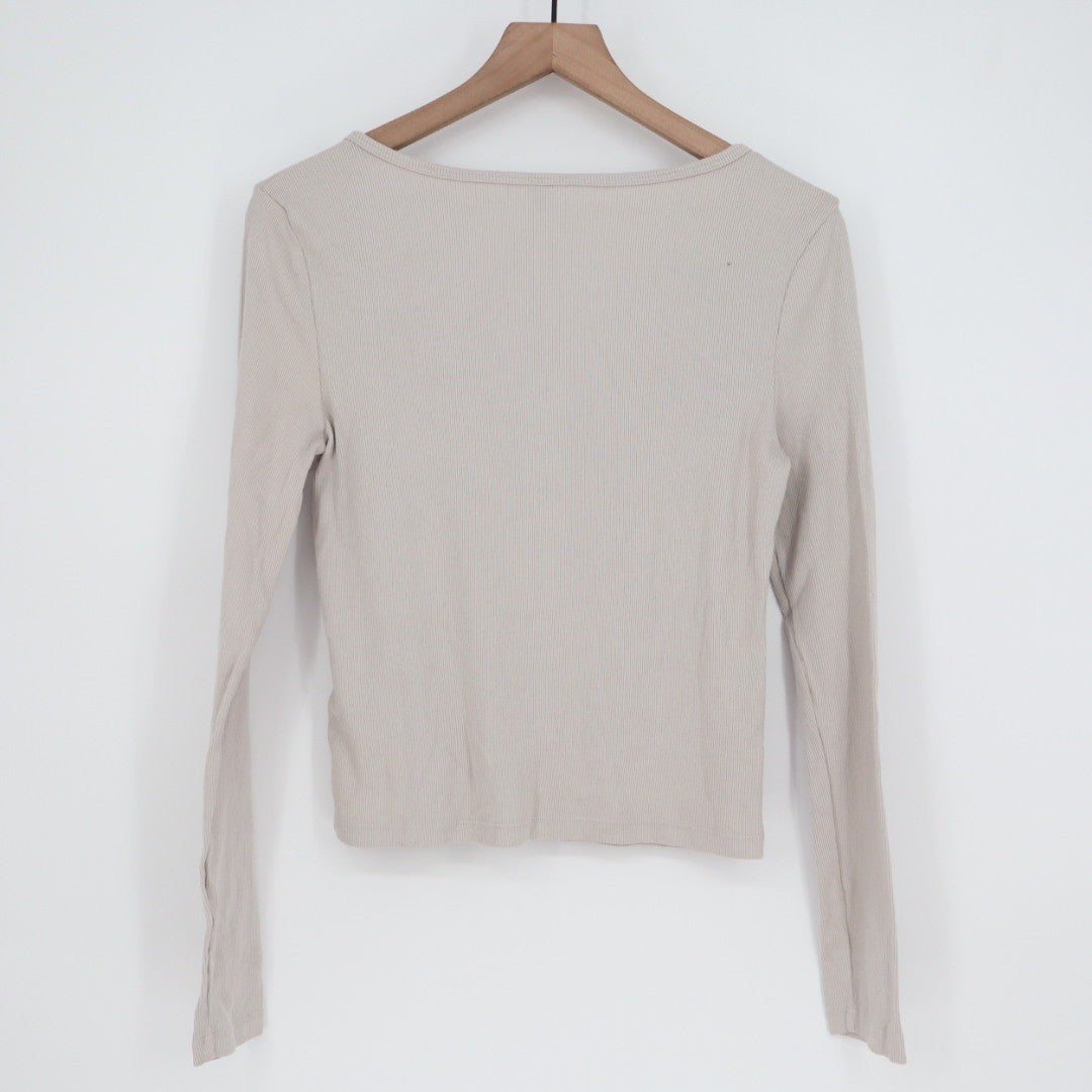 American Giant Women's Lue Rib Square Neck Cardigan Size S