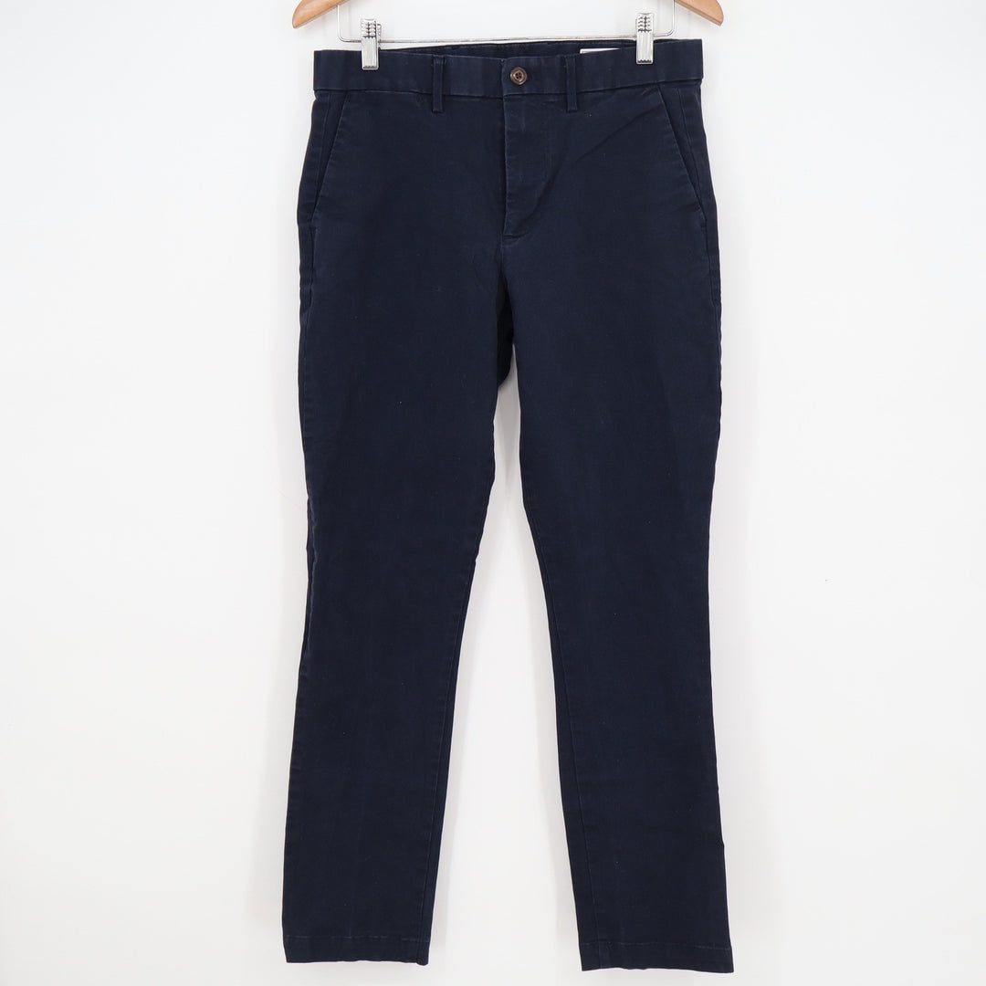 Gap Mens Slim Fit Chino Pants Navy Blue Cotton Stretch Trousers 30x30
