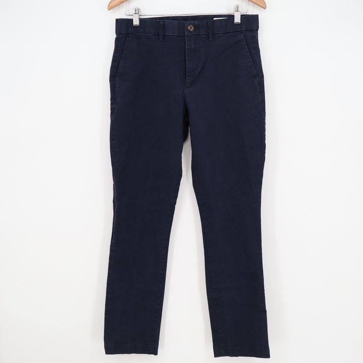 Gap Mens Slim Fit Chino Pants Navy Blue Cotton Stretch Trousers 30x30