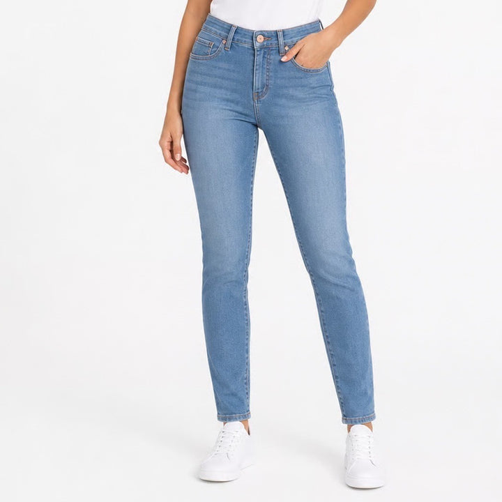 Celebrity Pink Womens Mid Rise Ankle Skinny Jeans Light Wash Blue Size 7/28