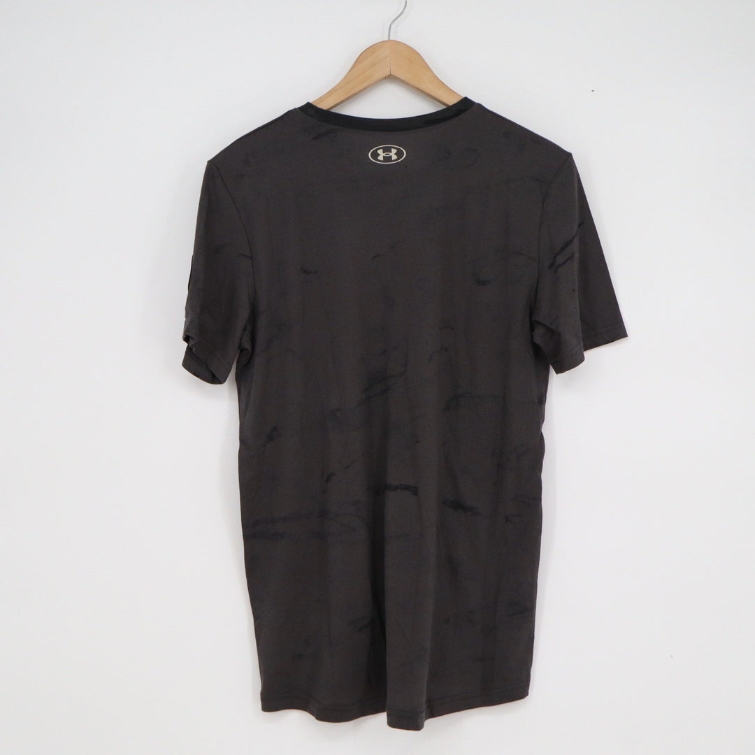 Under Armour Project Rock Freedom USA Flag Tee Charcoal Gray Youth XL