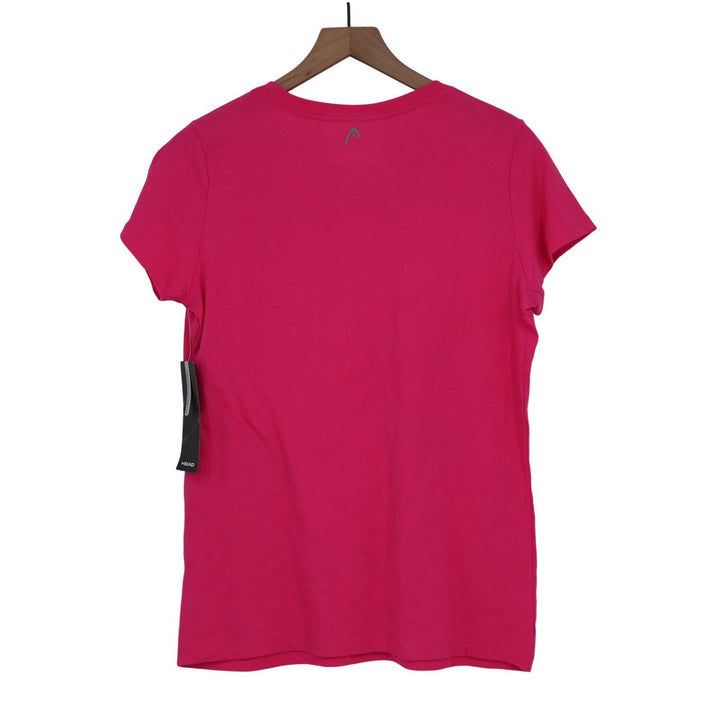 HEAD Womens Tennis Club Graphic Tee Proud Pink Short Sleeve T-Shirt