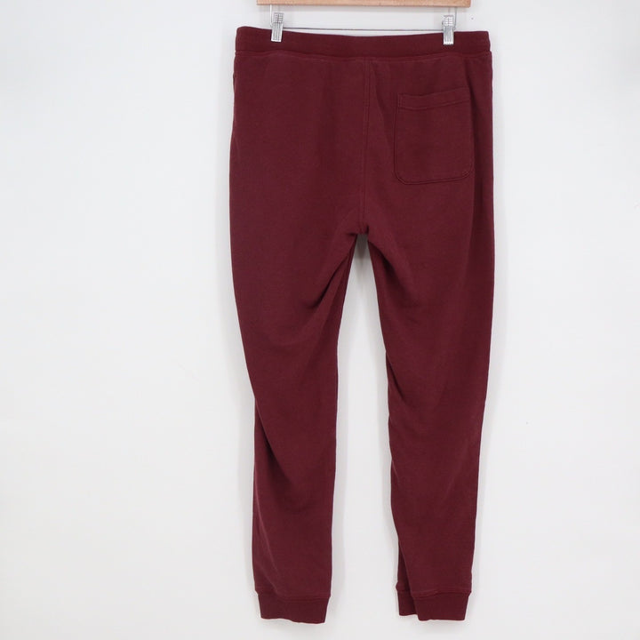 Weatherproof Vintage Mens Slim Tapered Joggers Burgundy Maroon Large