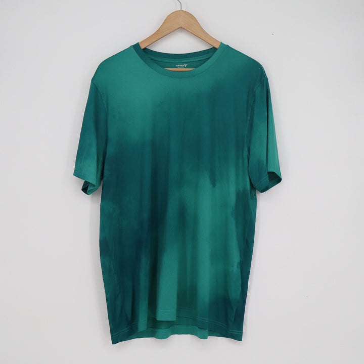 Old Navy Active Cloudmotion Mens Large Teal Green Tie Dye Go-Dry Cool T-Shirt