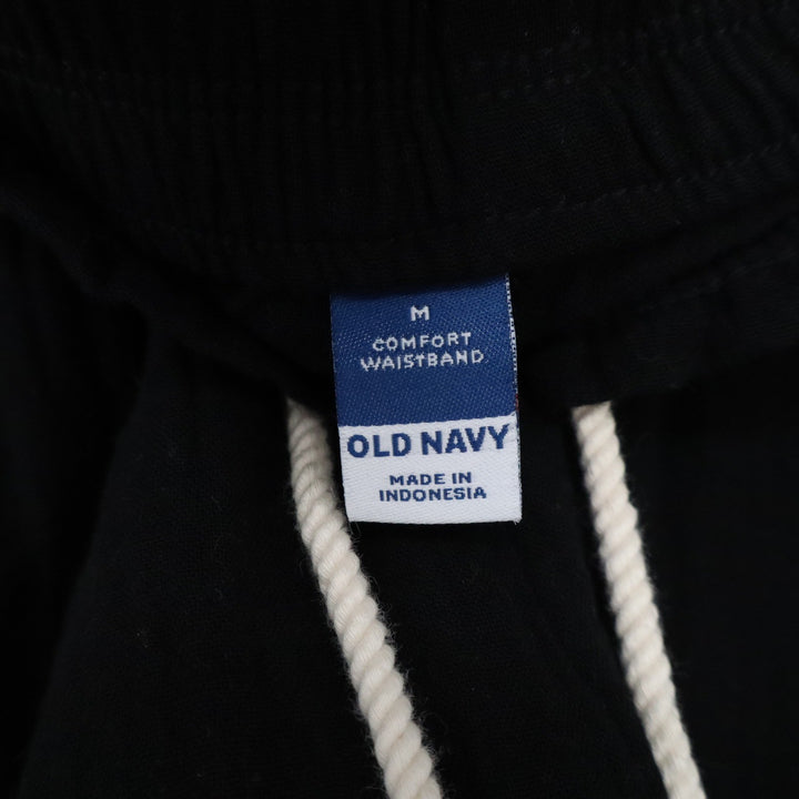 Old Navy Womens Black Cotton Gauze Shorts Comfort Waistband Drawstring Size M