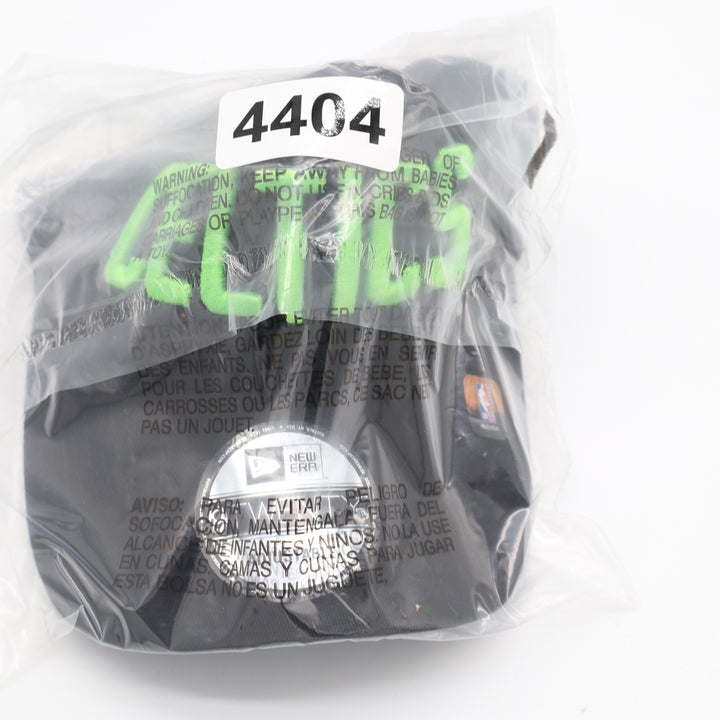 New Era Boston Celtics 9TWENTY Adjustable Hat Black Neon Green NBA 60589943