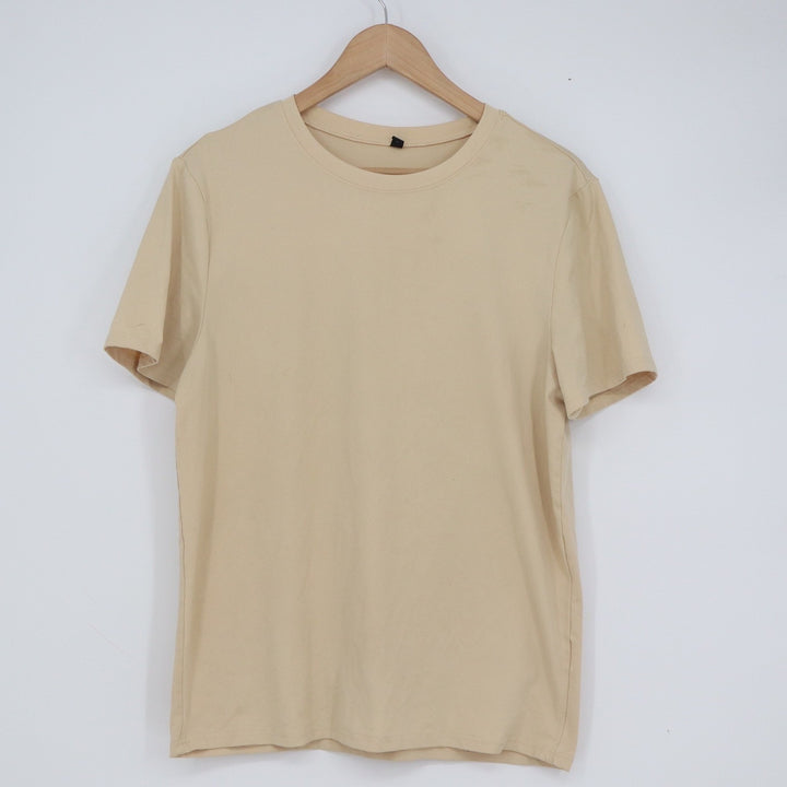 California 1989 Retro Car Graphic T-Shirt Tan Beige Crew Neck Short Sleeve M