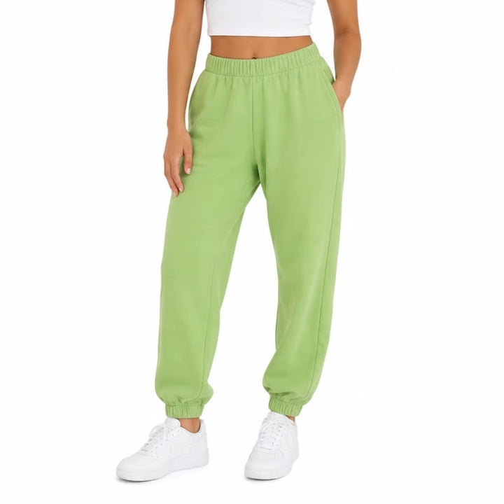 Brandy Melville Lime Green Rosa Sweatpants Joggers Fleece One Size
