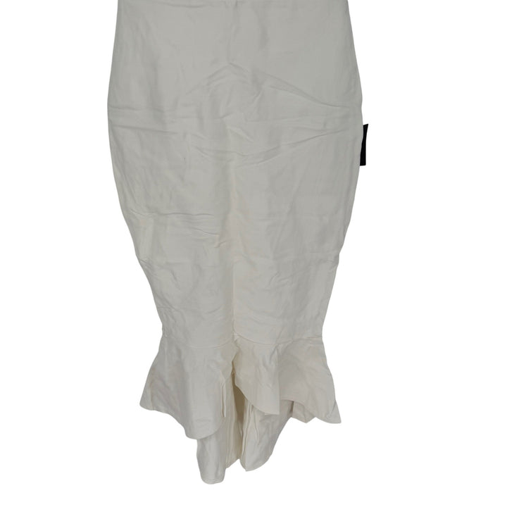 Lulus How Much I Care Ivory Off-The-Shoulder Midi Dress Size S