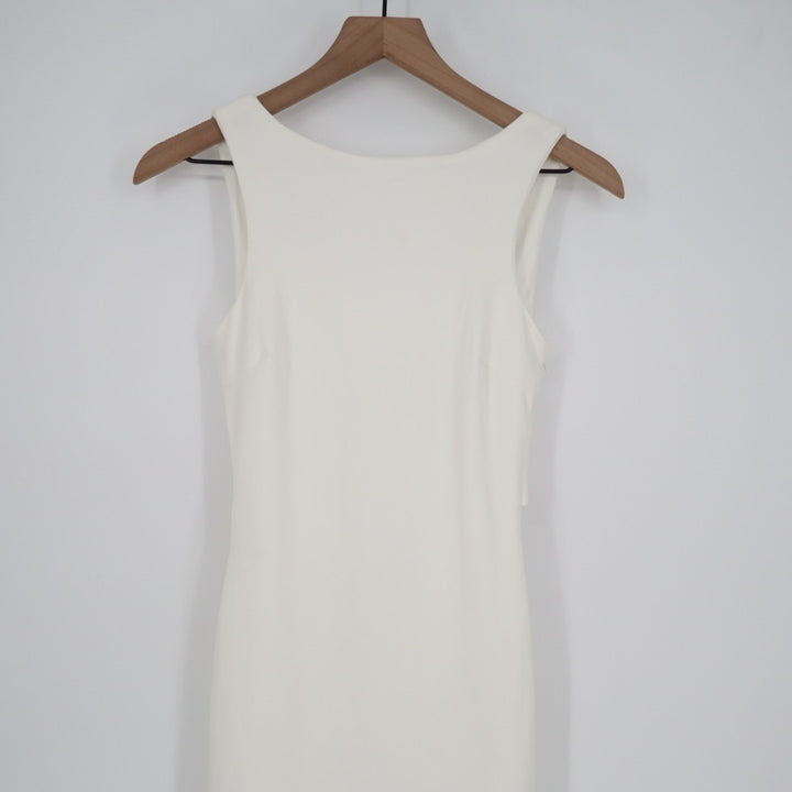 Lulus Love In Your Eyes Maxi Dress Womens 2XS Ivory Stretch Back Knotted Mermaid