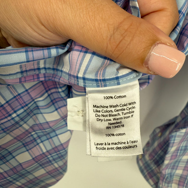 Vineyard Vines Tucker Shirt Mens Large Multicolor Plaid Cotton Classic Fit Logo