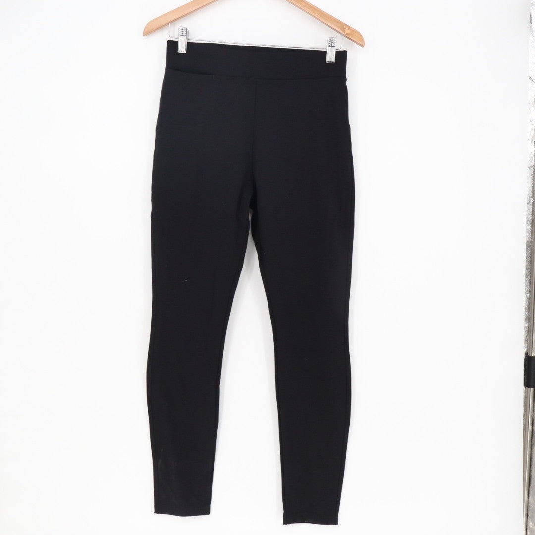 American Giant Leggings Womens 6 Black Stretch High Waisted Pockets Skinny Leg