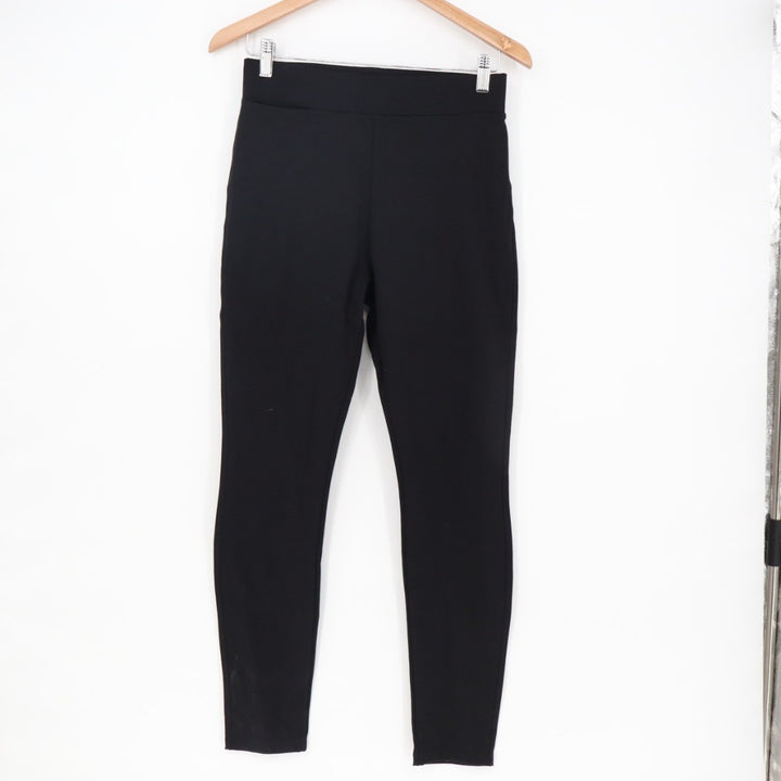 American Giant Leggings Womens 6 Black Stretch High Waisted Pockets Skinny Leg