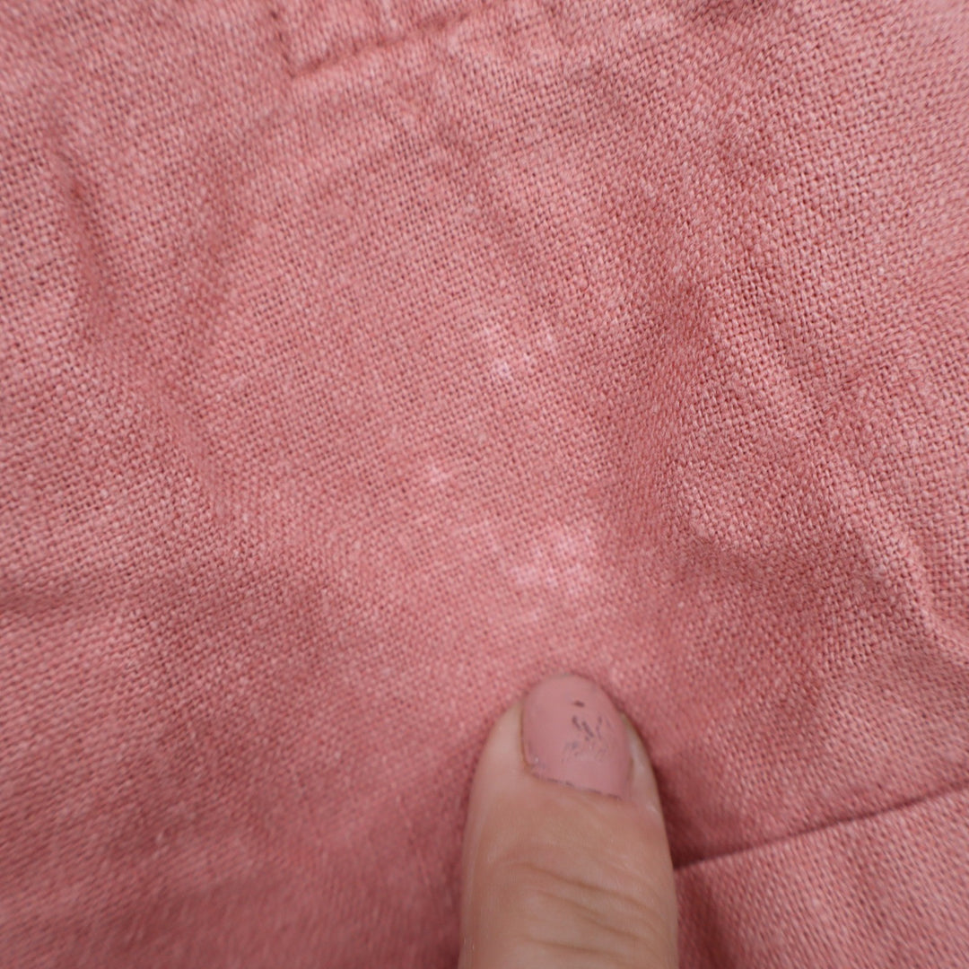 Forever 21 Pink Linen Blend Rolled Hem Casual Shorts Womens Size M
