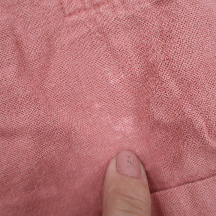Forever 21 Pink Linen Blend Rolled Hem Casual Shorts Womens Size M