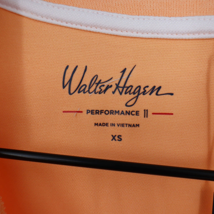 Walter Hagen Performance 11 Womens Sleeveless Golf Polo Shirt Peach Orange XS