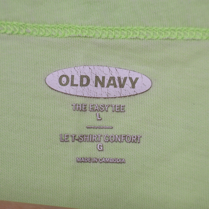 Old Navy The Easy Tee Lime Green All The Jingle Ladies Graphic T-Shirt Large