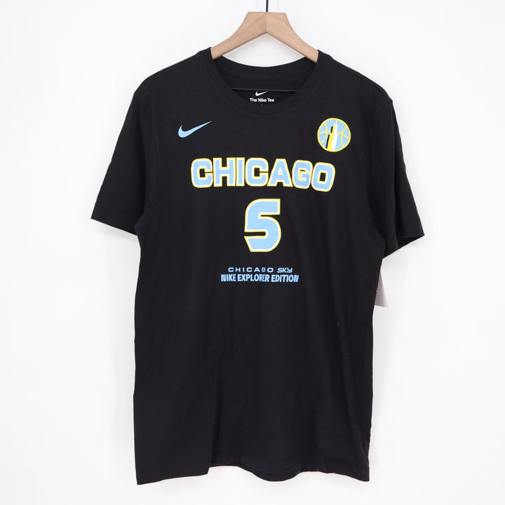 Nike Chicago Sky Angel Reese 5 Explorer Edition Mens Black T-Shirt Medium