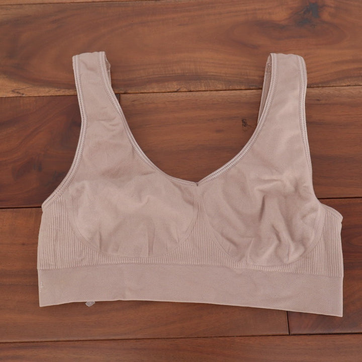 Bali One Smooth U Seamless Bralette Bra Women Small Blushing Pink Stretch Ribbed
