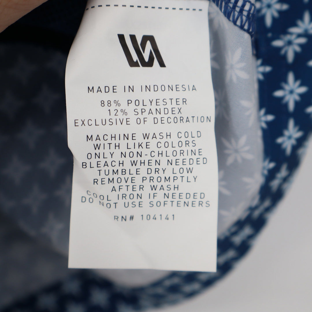 VRST Mens Resort Short 6" Print Deep Denim Floral Blue MAX251107 Size S NWT