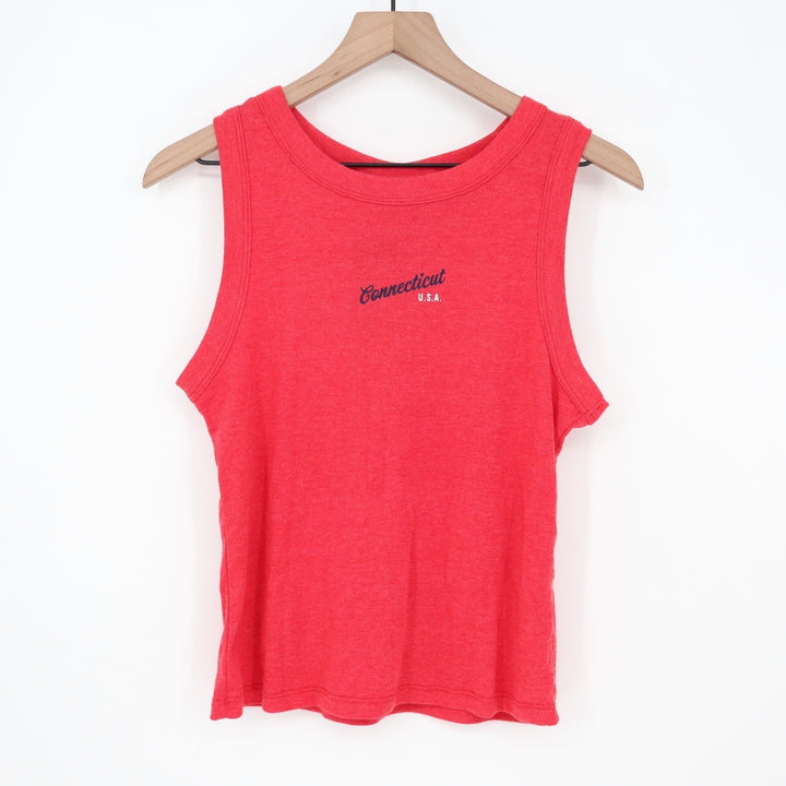 Where I'm From Connecticut USA Graphic Tank Top Red Heather XL