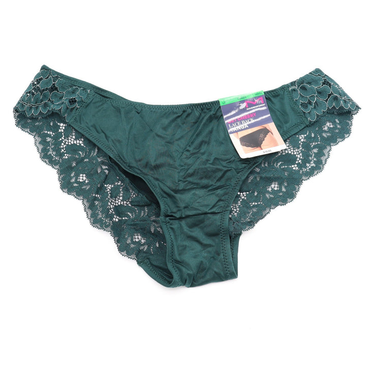 Maidenform Get Cheeky Lace Back Tanga Panties Emerald Green 40159 DM3159 L 7