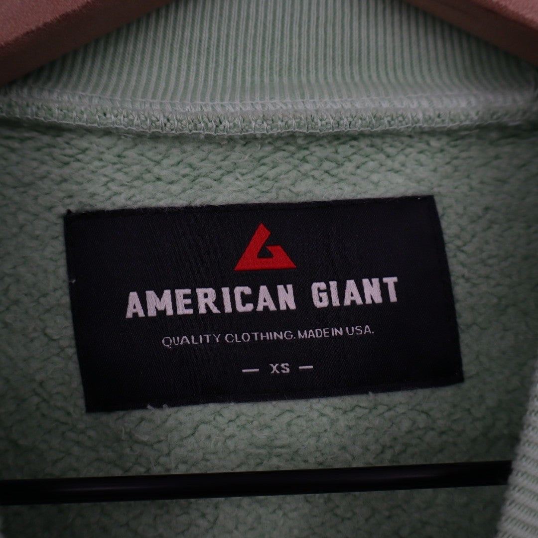 American Giant Unisex Crewneck Sweatshirt Basic Pullover XS Made in USA