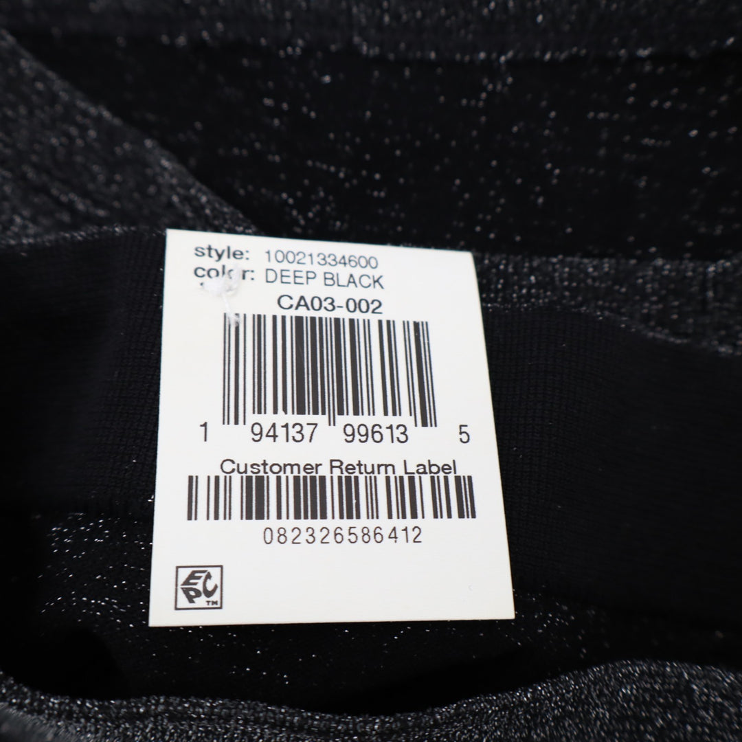 State of Day Intimates Seamless Shine Knit Boyshort Underwear Womens Small Black