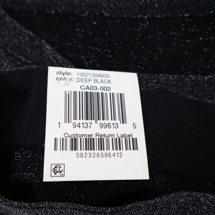 State of Day Intimates Seamless Shine Knit Boyshort Underwear Womens Small Black