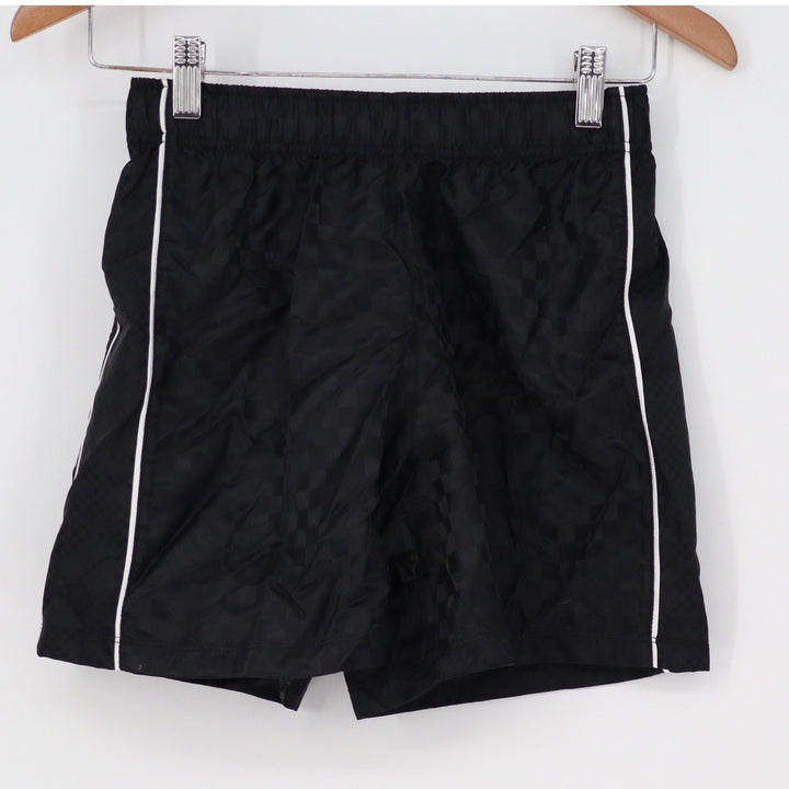 DSG Boys Woven Soccer Shorts Black Checkerboard Medium 10-12