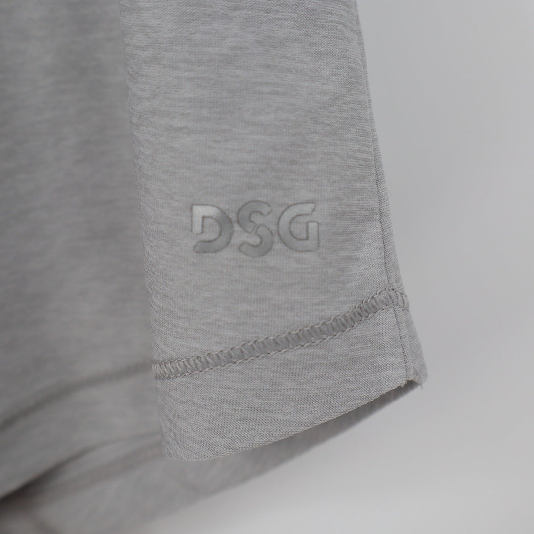 DSG Girls Movement Tee Light Heather Grey Short Sleeve Active Shirt Size M 10-12