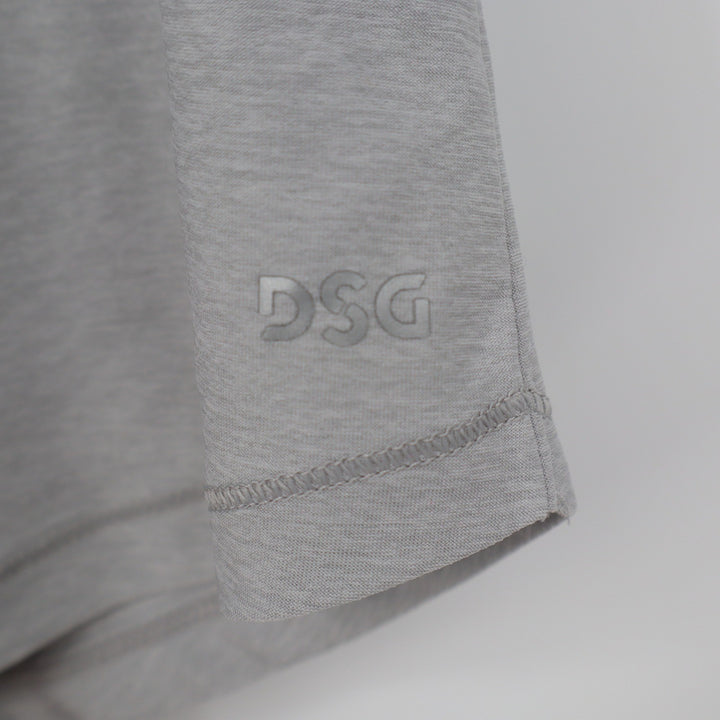 DSG Girls Movement Tee Light Heather Grey Short Sleeve Active Shirt Size M 10-12