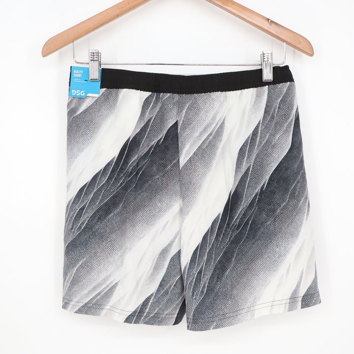 DSG Boys Agility Short Pure White AI Formation Abstract Print Size L 14-16 NEW