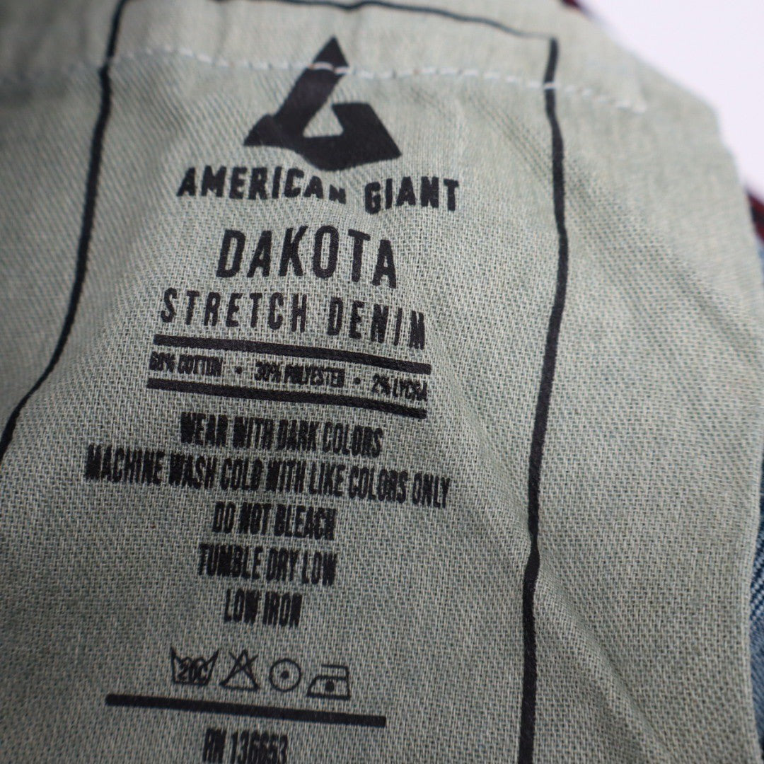 American Giant Men's Dakota Straight Pant Size 34X30 Made In USA