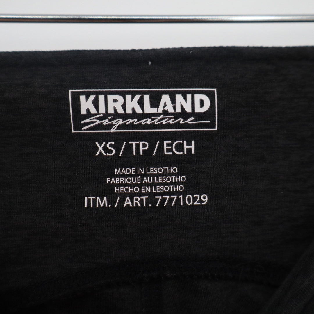Kirkland Signature Womens High Waisted Active Leggings Black Heather XS