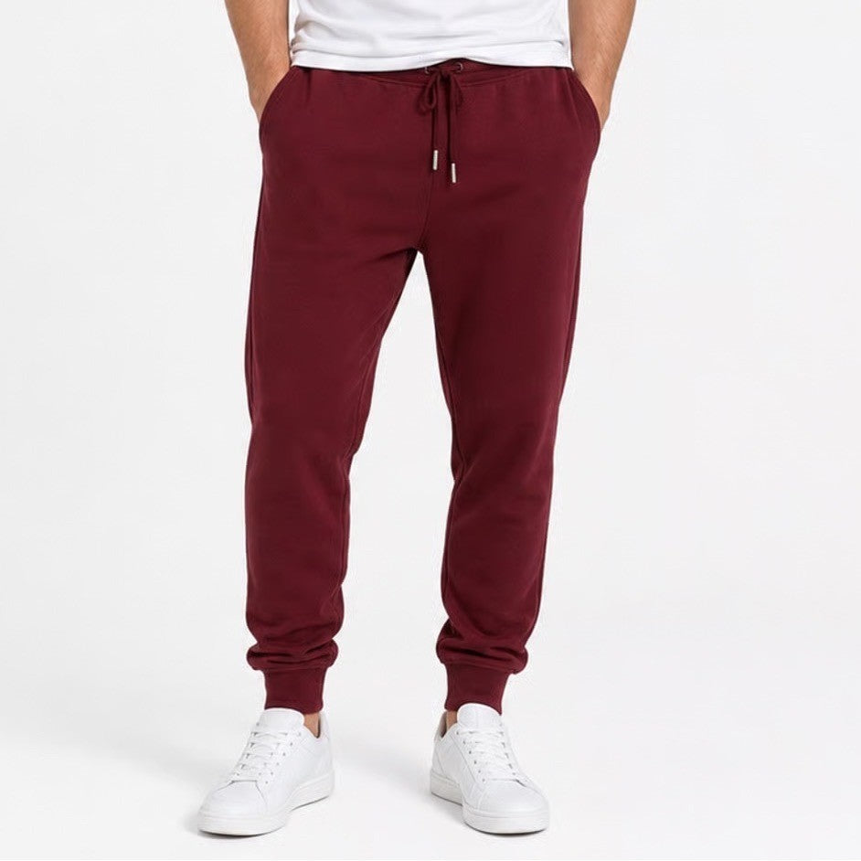 Weatherproof Vintage Mens Slim Tapered Joggers Burgundy Maroon Large