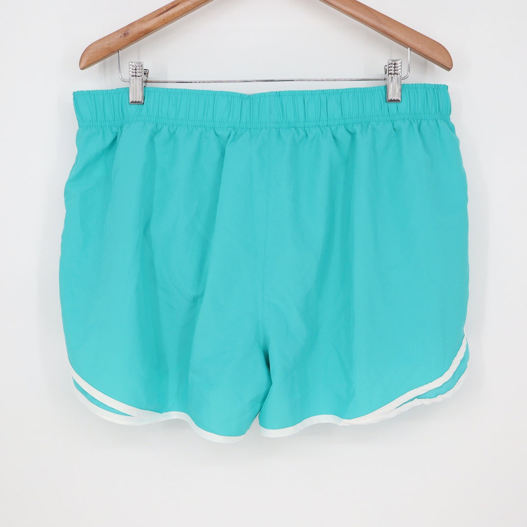 Nike Tempo Dri-FIT Running Shorts Teal Blue White Womens XL