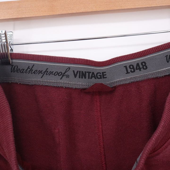 Weatherproof Vintage Mens Slim Tapered Joggers Burgundy Maroon Large
