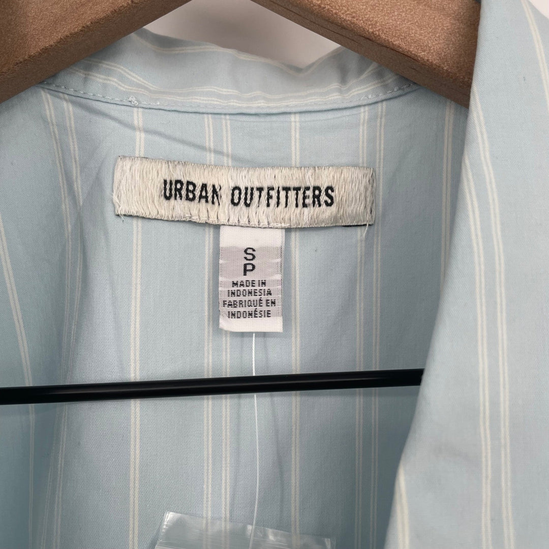 Urban Outfitters Striped Sleeveless Button Front Collar Shirt Top Women's Small