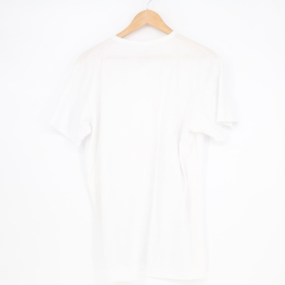 Fruit Of The Loom T-Shirt Men's Large White Crew Neck Short Sleeve Pullover