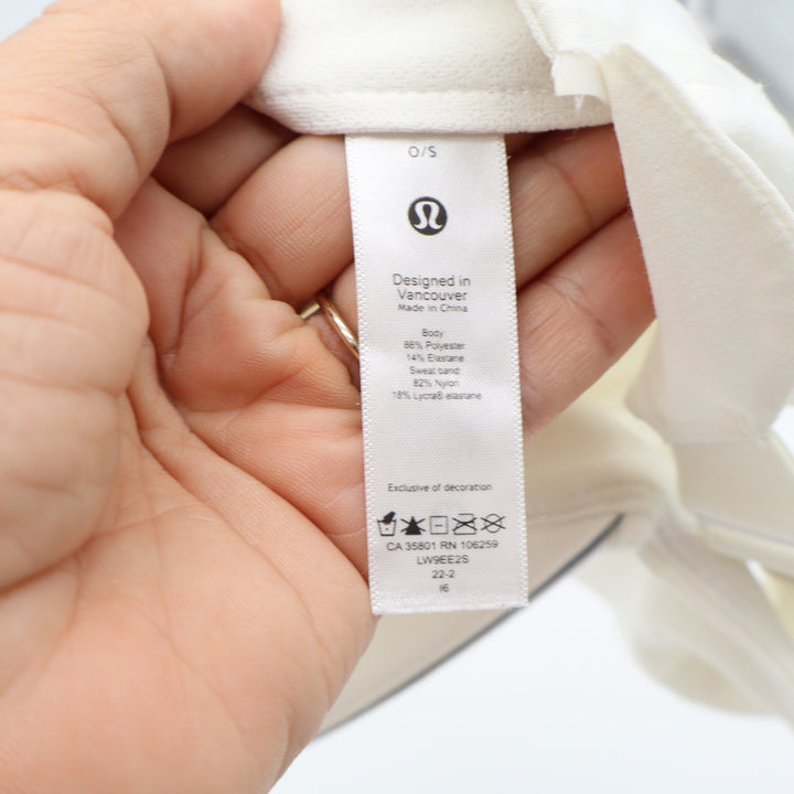 Lululemon Hat Womens O/S Fast and Free Run White Reflective Lightweight